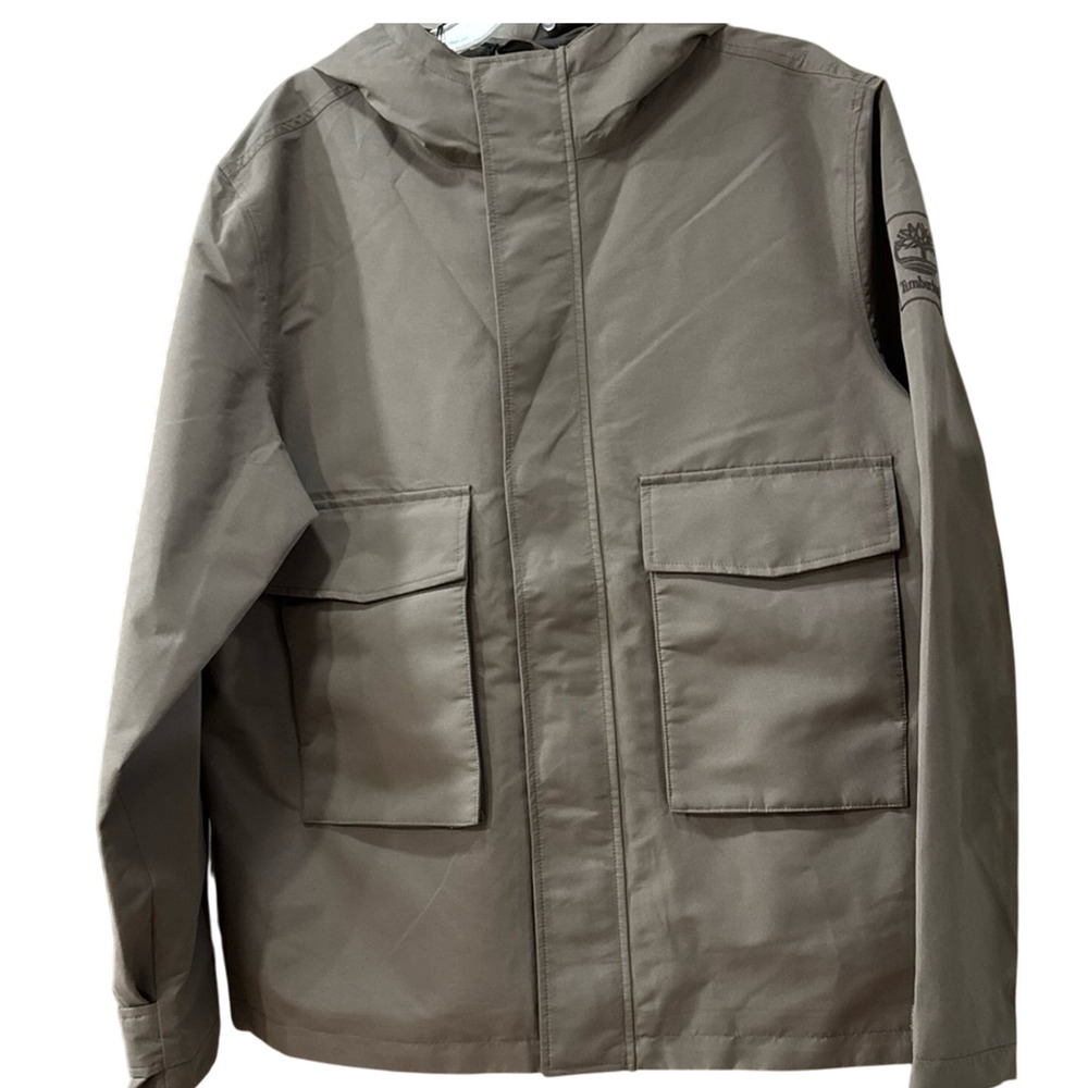 Timberland ReBotl Men Weather Ready Insulated Hooded Jacket-Taupe-Size: Large